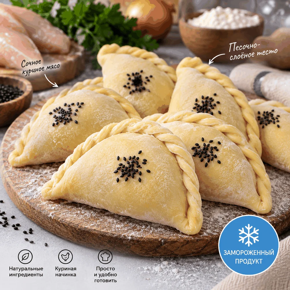 Uyghur samsa with chicken